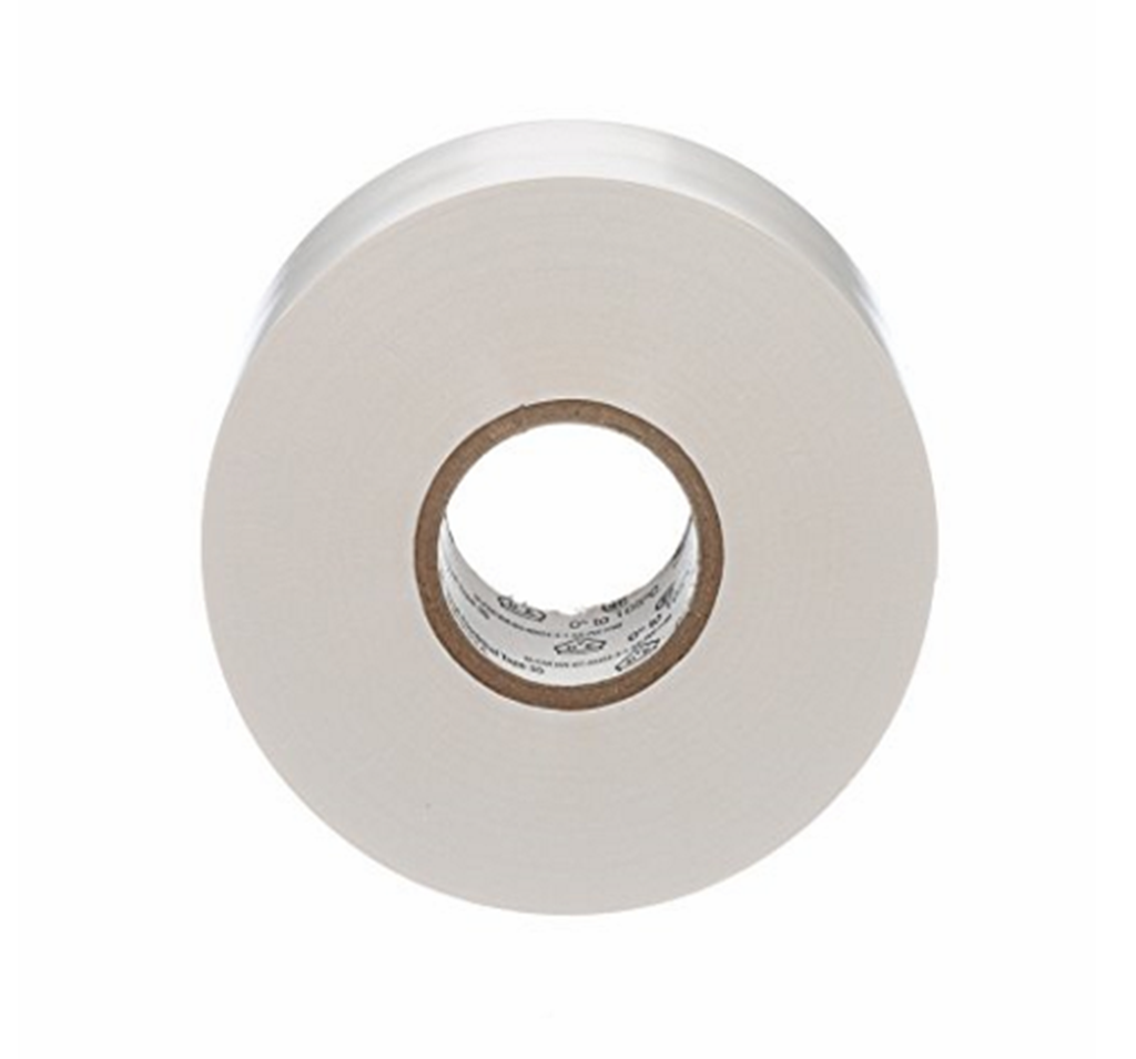 Ruban isolant électrique en PVC Blanc – 33 m X 19 mm